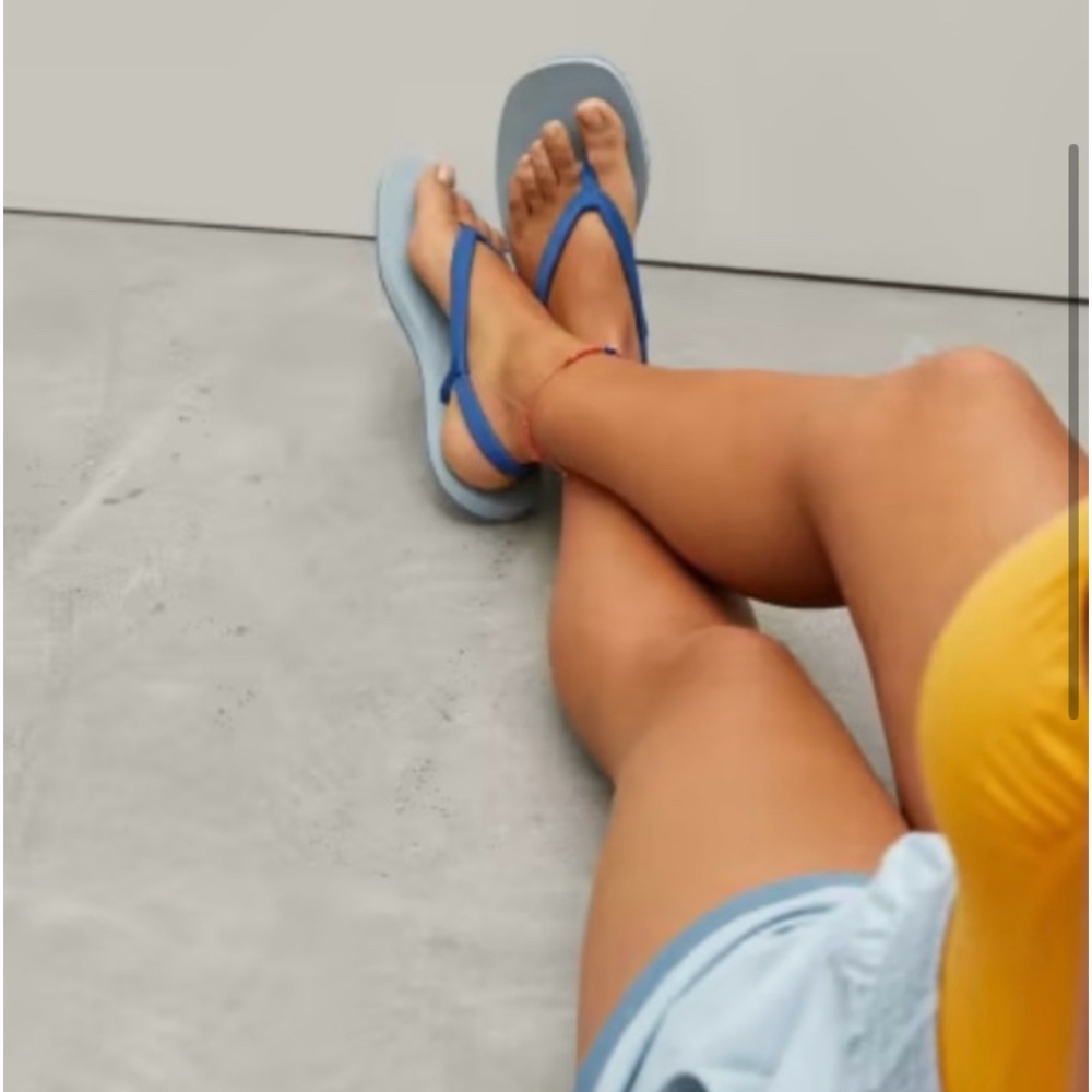 NWT Everlane Strappy Sandals Blue